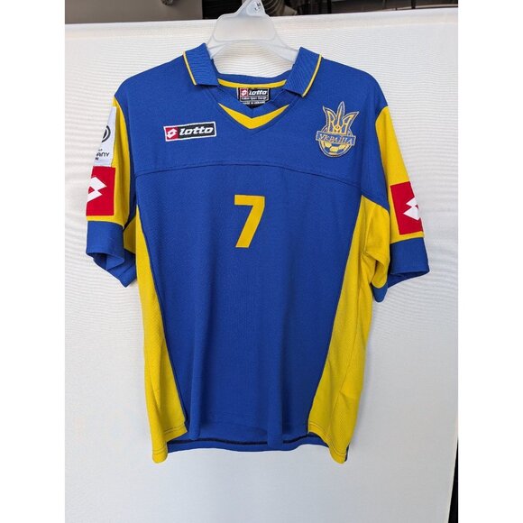 Adidas UKRAINE AWAY 7 SHEVCHENKO FOOTBALL SHIRT SOCCER JERSEY  SIze Medium 2006 - Picture 1 of 7